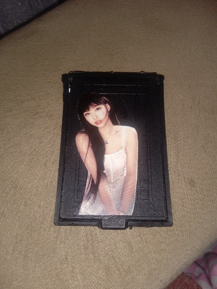 Siyah K-Pop Temalı cep aynası - Görsel 2