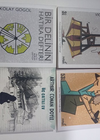 Kitaplar (fiyatlar açıklamada) Conan, Gogol, Sabahattin A. vb.