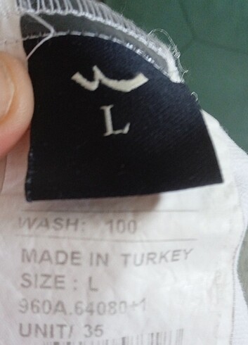 l Beden beyaz Renk Yazlikk