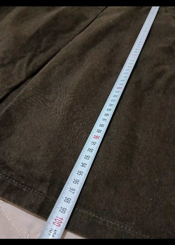 Kadın Koyu Hâki yeşil Keten Kuşaklı Uzun Trençkot - Görsel 4