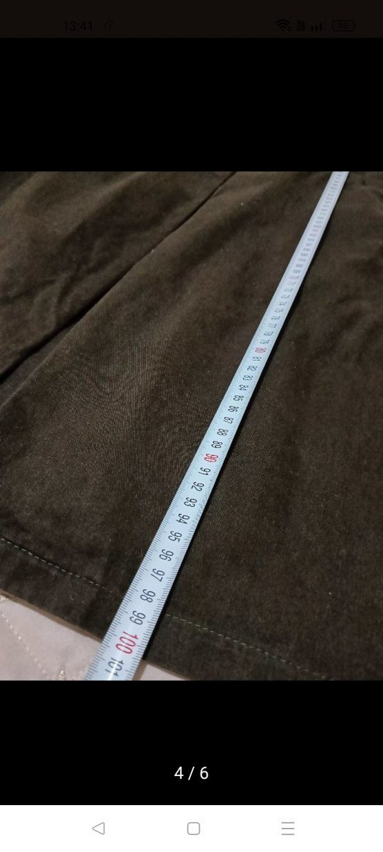 Kadın Koyu Hâki yeşil Keten Kuşaklı Uzun Trençkot - Görsel 4