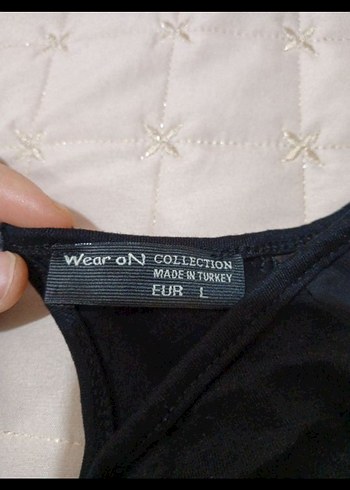 Uzun Kollu Siyah Payetli Bluz - Görsel 4