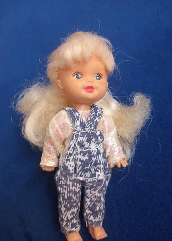 American Vintage Gri Desenli Tulumlu Bebek Oyuncak
