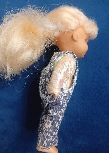 Gri Desenli Tulumlu Bebek Oyuncak - Görsel 5