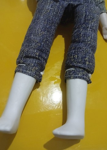 Antika porselen başlı kumaş gövdeli vintage bebek. 1930 - Görsel 7