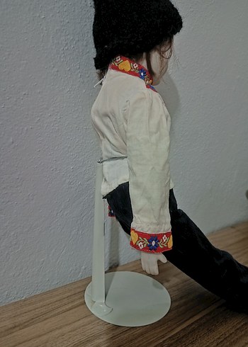 Antika porselen başlı kumaş gövdeli vintage bebek. 1930 - Görsel 14