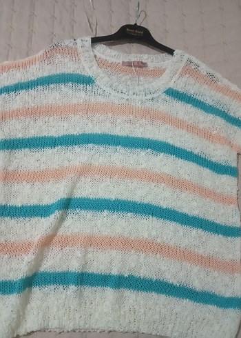 Koton Triko Kadın Bohem Örgü Uzun Kollu Kazak - Görsel 2