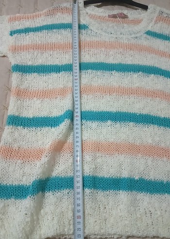 Koton Triko Kadın Bohem Örgü Uzun Kollu Kazak - Görsel 3