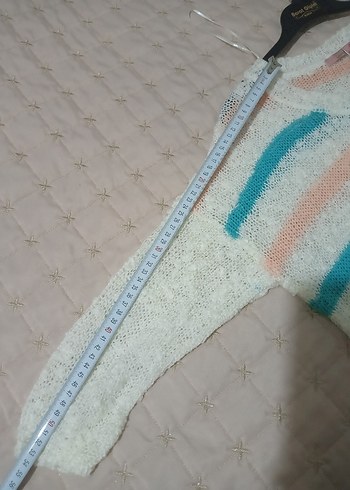 Koton Triko Kadın Bohem Örgü Uzun Kollu Kazak - Görsel 6