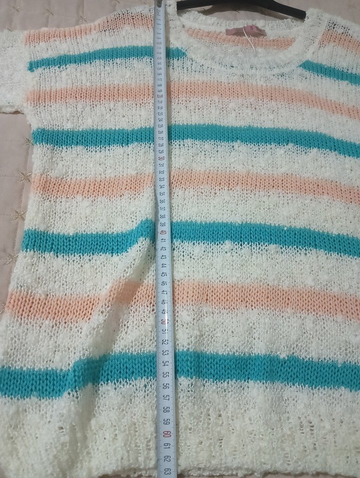 Koton Triko Kadın Bohem Örgü Uzun Kollu Kazak - Görsel 3