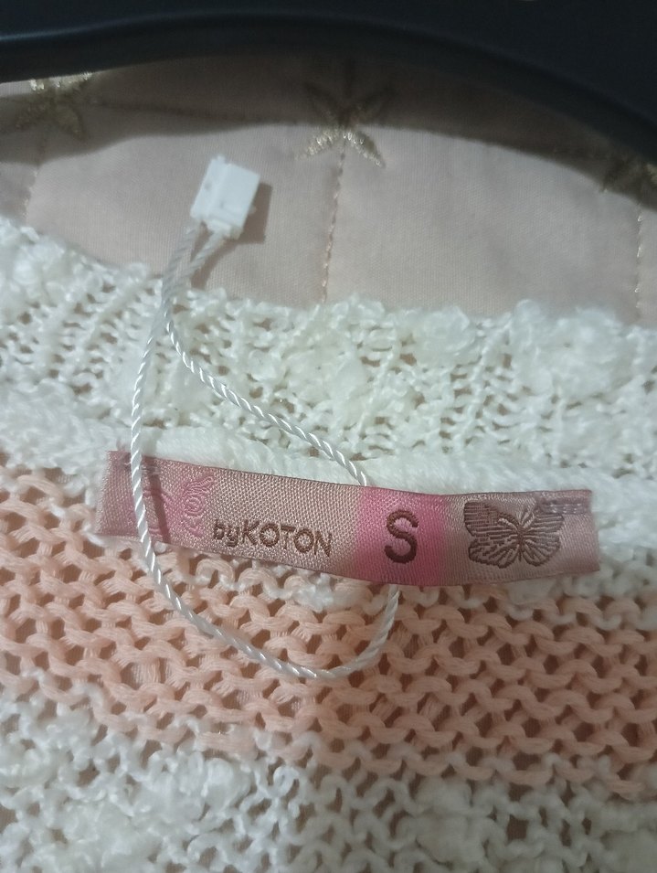 Koton Triko Kadın Bohem Örgü Uzun Kollu Kazak - Görsel 5