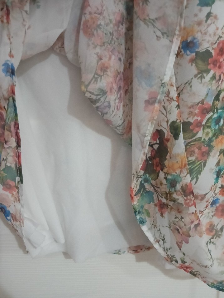 Çiçek Desenli Bohem Hamile Bluzu - Görsel 4