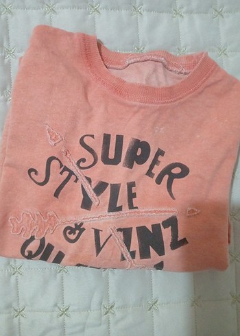 Kız Çocuk Pembe Uzun Kollu Sweatshirt - Görsel 4