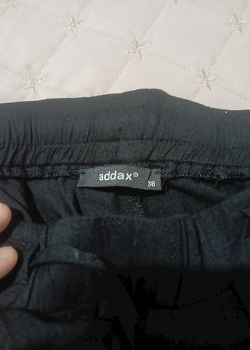 Addax Siyah Keten Salaş Midi Kadın Pantolon - Görsel 2