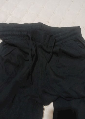 Addax Siyah Keten Salaş Midi Kadın Pantolon - Görsel 5