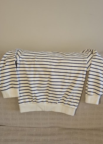 Çocuk Mavi Çizgili Bluey Baskılı Sweatshirt - Görsel 2