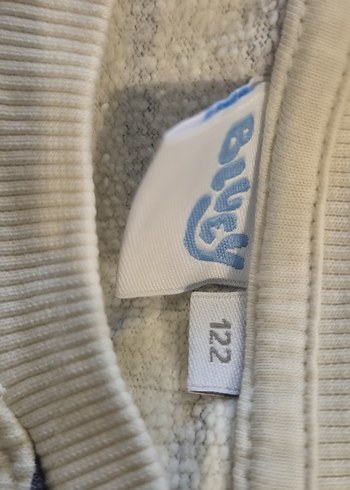 Çocuk Mavi Çizgili Bluey Baskılı Sweatshirt - Görsel 3