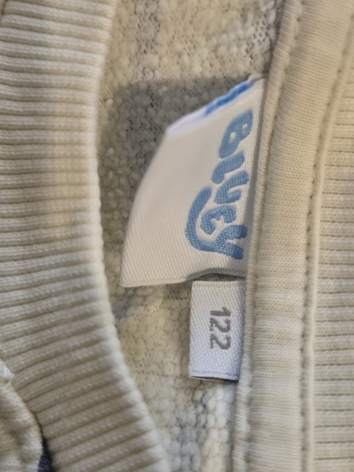 Çocuk Mavi Çizgili Bluey Baskılı Sweatshirt - Görsel 3