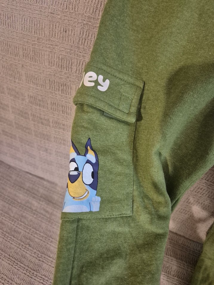 Yeşil Fermuarlı Bluey Baskılı Erkek Çocuk Takımı - Görsel 3