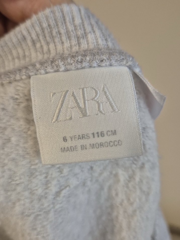 Gri Uzun Kollu Rahat Erkek Çocuk Sweatshirt - Görsel 3