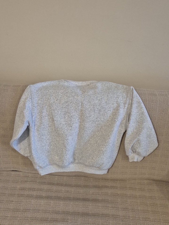 Gri Uzun Kollu Rahat Erkek Çocuk Sweatshirt - Görsel 2