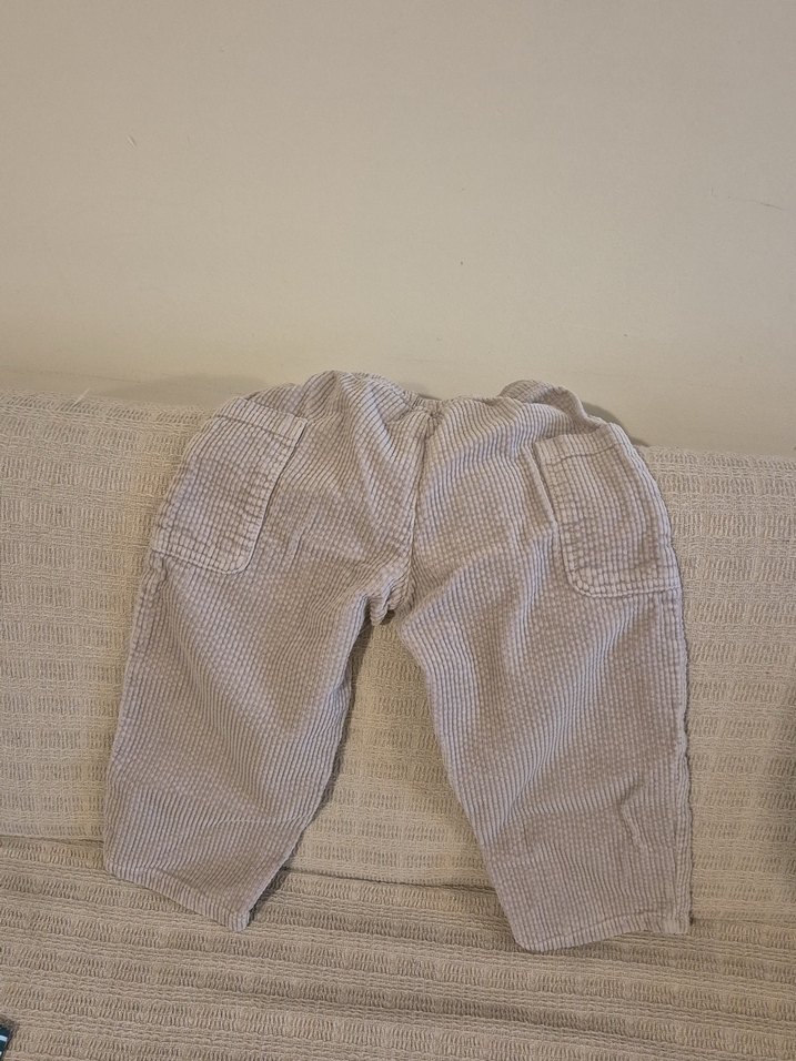 Bej Erkek Çocuk Kadife Pantolon - Görsel 2
