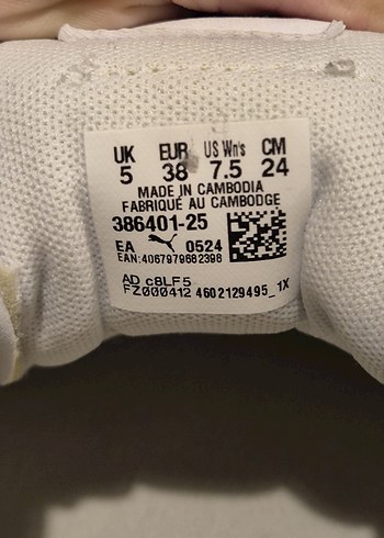 Beyaz Puma Kadın Spor Ayakkabı - Görsel 3