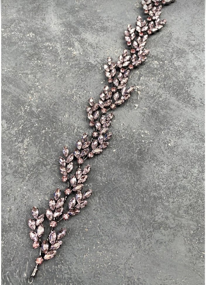 Pembe Işıltılı Cam Taşlı Saç Aksesuarı - Görsel 2