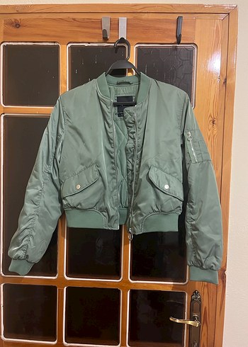Pull&bear yeşil bomber ceket