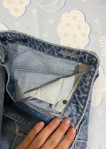 s Beden Mavi Kadın Gri Denim Regular Fit Jean