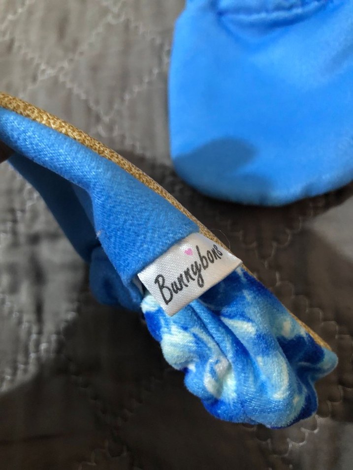 Mavi Bağcıksız Bebek Ev Ayakkabısı - Görsel 3