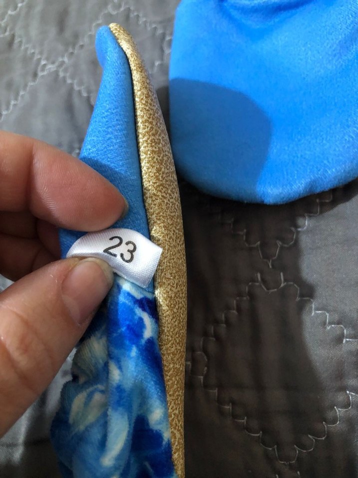 Mavi Bağcıksız Bebek Ev Ayakkabısı - Görsel 4