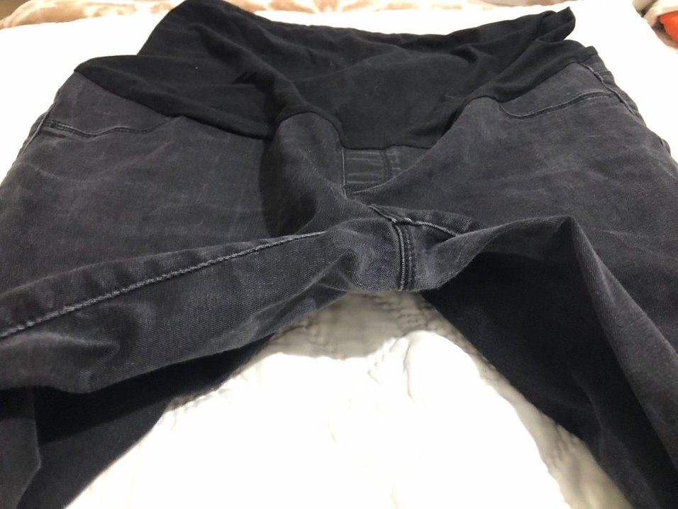 Siyah Hamile Kot Pantolon - Görsel 5