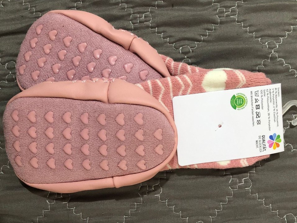 Kızlar için Pembe Bohem Tarzı Sıcak Örgü Ev Terliği - Görsel 2