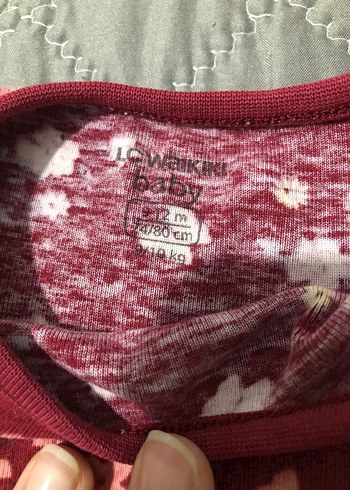 Kız Bebek Kısa Kollu V Yaka Bodysuit - Görsel 3