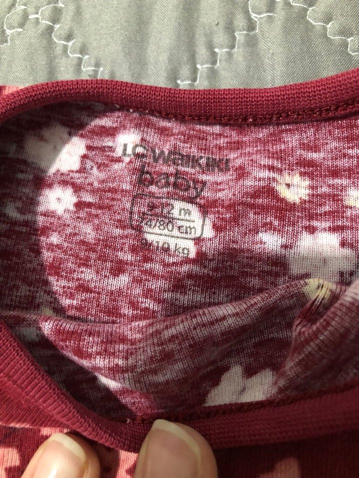 Kız Bebek Kısa Kollu V Yaka Bodysuit - Görsel 3