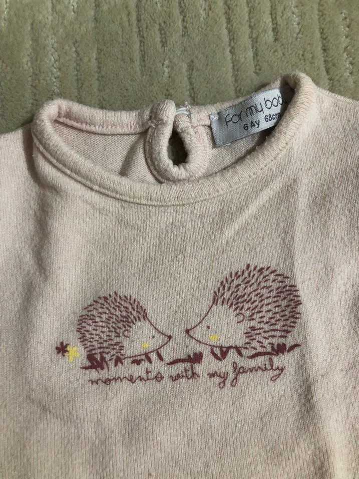 Pembe Bebek Kız Uzun Kollu Fırfırlı Takım - Görsel 4