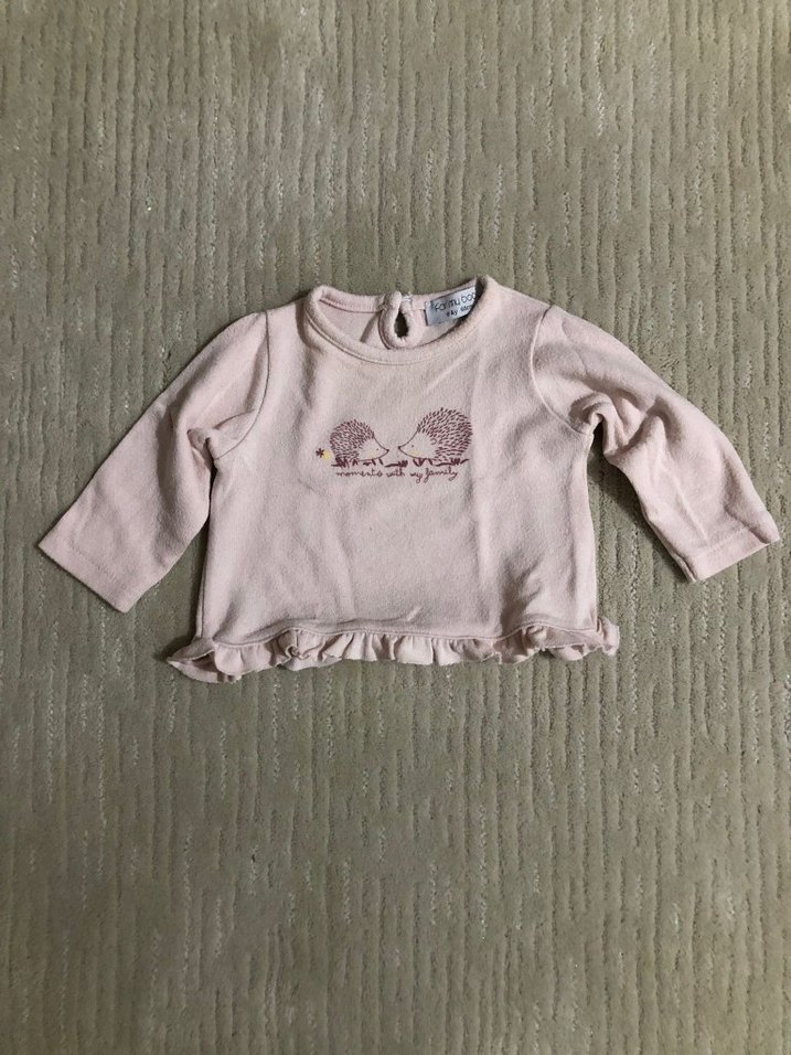 Pembe Bebek Kız Uzun Kollu Fırfırlı Takım - Görsel 2