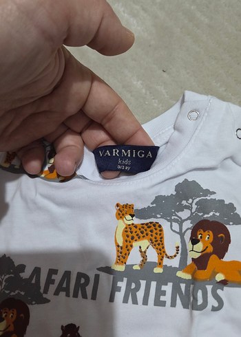 Safari Baskılı Erkek Bebek Kısa Kollu Takım - Görsel 3