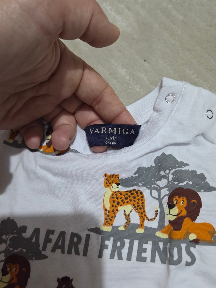 Safari Baskılı Erkek Bebek Kısa Kollu Takım - Görsel 3