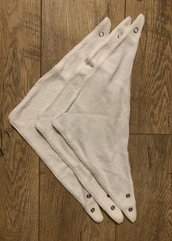 Gri Baskılı Bebek Önlüğü 3'lü Set - Görsel 5