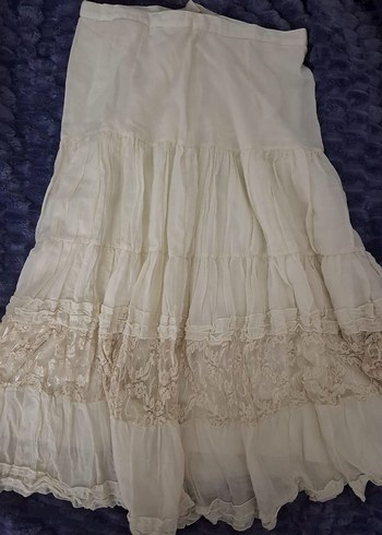 Vintage bohem dantelli etek