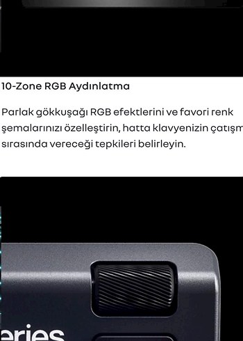 Steelseries Apex 3 Türkçe RGB Gaming Klavye - Görsel 7