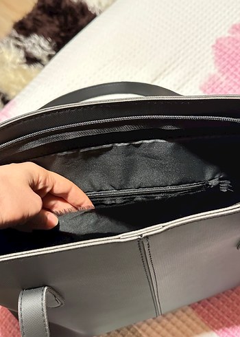 Diğer Siyah Deri Minimalist Kadın Omuz Çantası