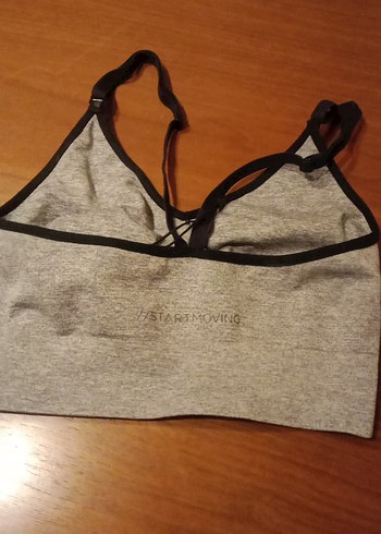 Gri Atletik Spor Büstiyer - Görsel 2