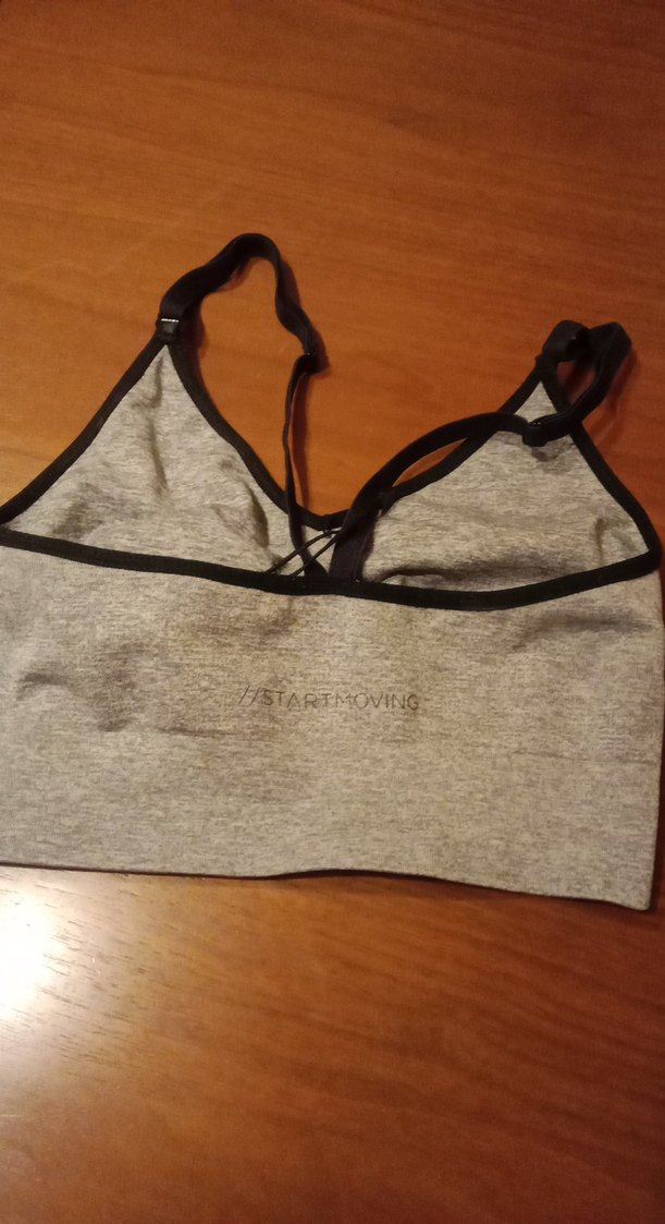 Gri Atletik Spor Büstiyer - Görsel 2