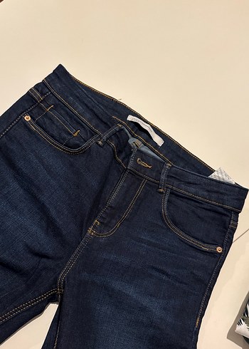 36 Beden lacivert Renk Kadın Lacivert Denim Pantolon