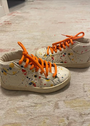 Renkli Bağcıklı Kız Spor Ayakkabı - Görsel 3