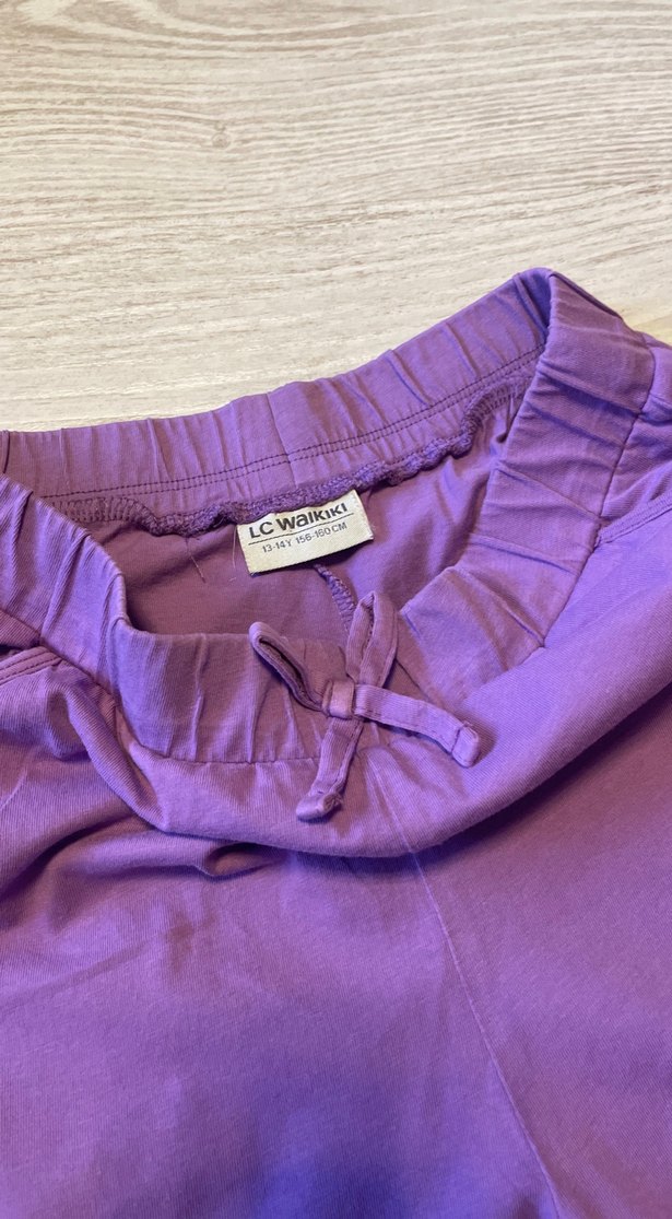 Mor Kız Çocuk Mini Şort - Görsel 3