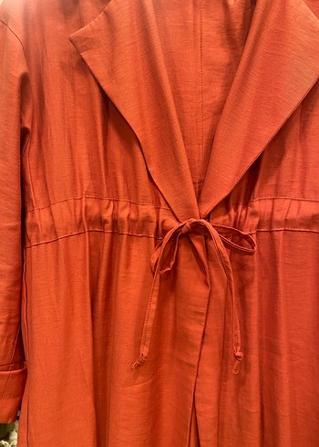 Uzun Kırmızı Kadın kap - Görsel 2